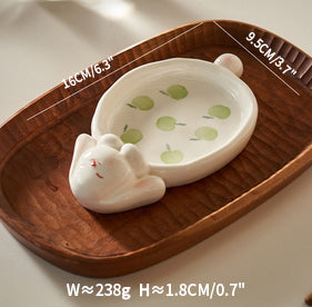 Original Cartoon Bunny Ceramic Plates Tablewares - PeauleyHome