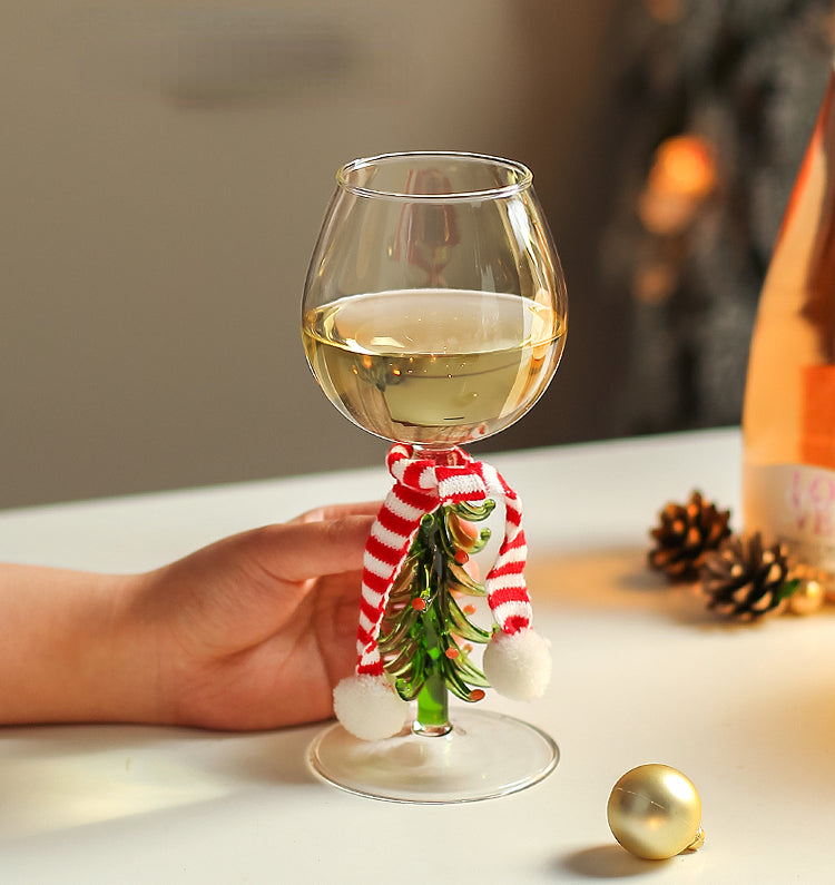 Christmas Series Glass Goblet Wineglass for Champagne