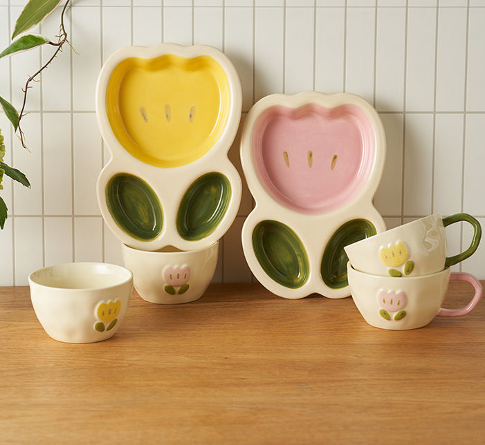 Adorable Ceramic Rice Bowls Tablewares Set - PeauleyHome