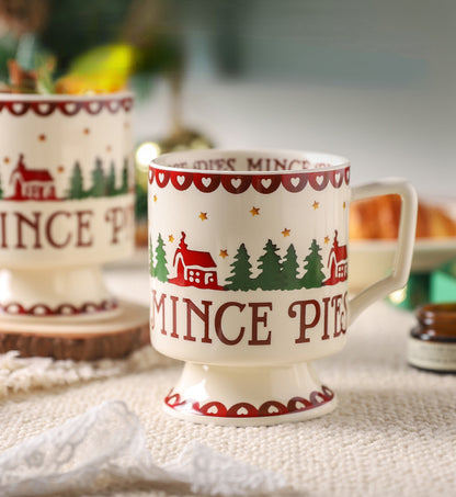 Christmas Series French Style Ceramic Plates Bowls Mugs Set