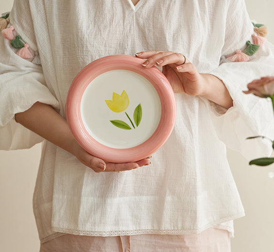 Adorable Ceramic Plates for Salad Fruits - PeauleyHome