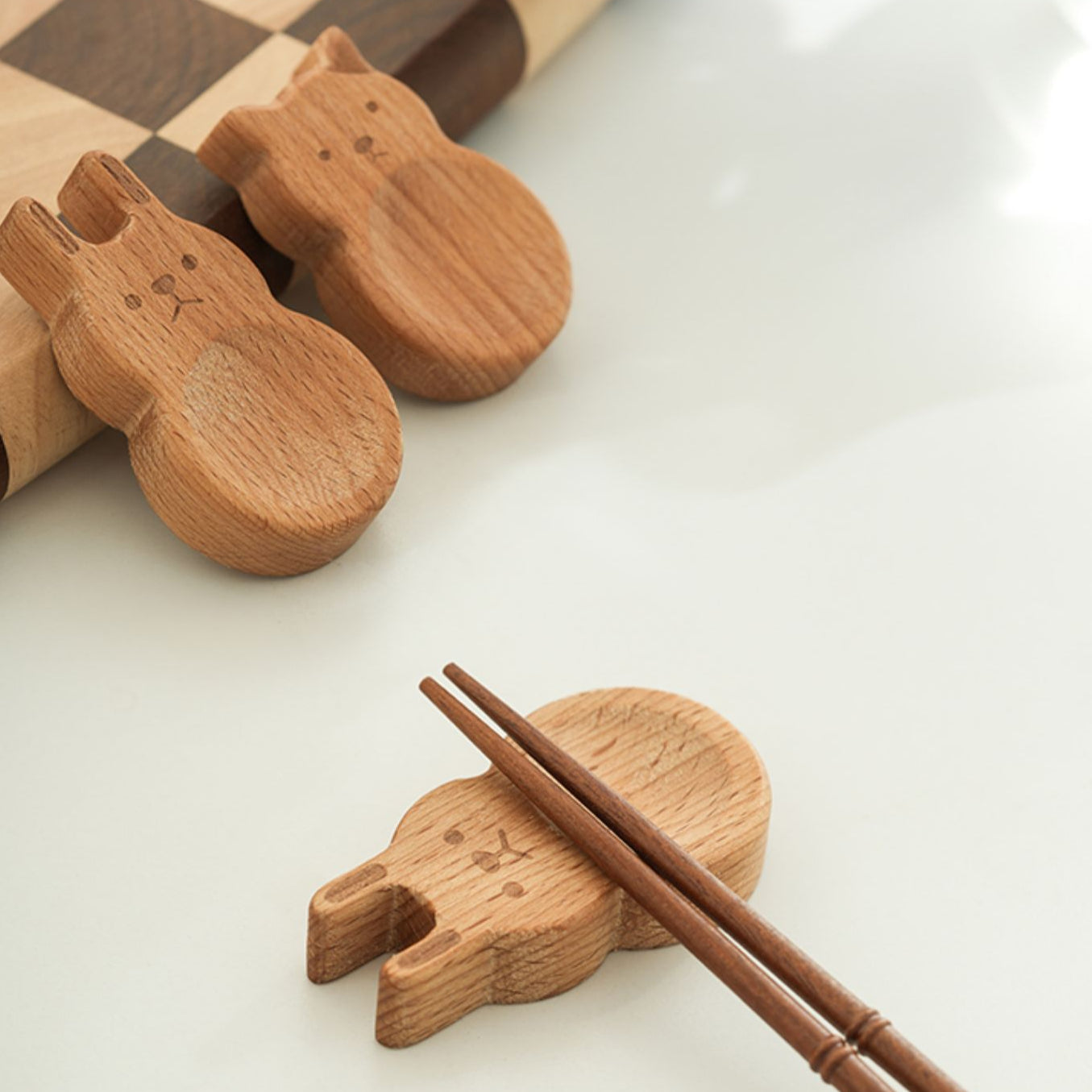 Wooden Tray for Chopsticks or Cutlery