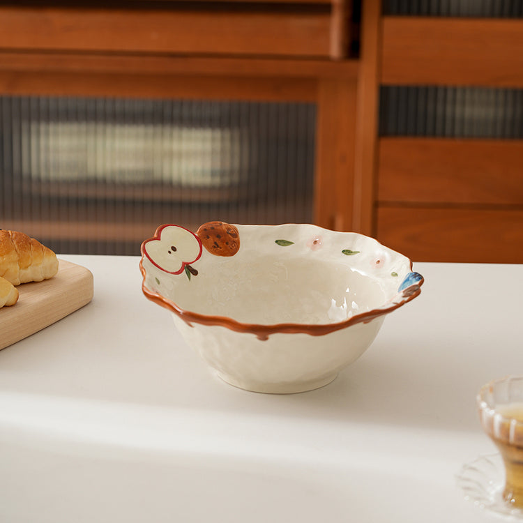 2025 New Arrival Adorable Underglazed Noodle Bowl Plate Set