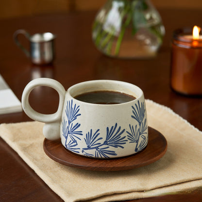 Vintage Ceramic Coffee Mug for Afternoon Tea