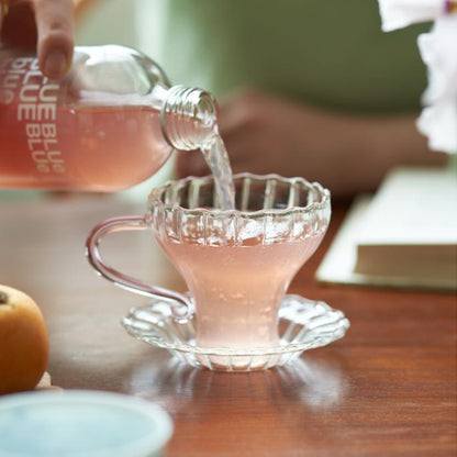 Vintage Glass Cup for Tea or Coffee Set