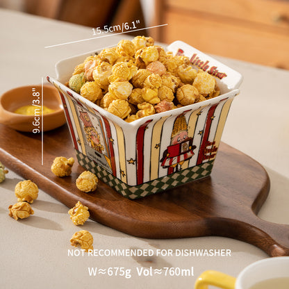 Cute and Delicate High-Temperature Resistant Popcorn Bowl