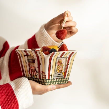 Cute and Delicate High-Temperature Resistant Popcorn Bowl