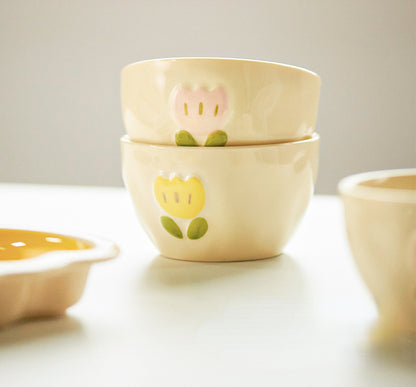 Adorable Ceramic Rice Bowls Tablewares Set - PeauleyHome