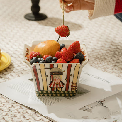 Cute and Delicate High-Temperature Resistant Popcorn Bowl