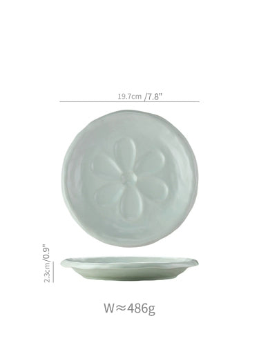 Lovely Delicate Ceramic Rice Bowls Plates Spoons