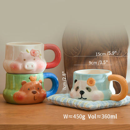 Cartoon Animals Ceramic Cute Coffee Mug