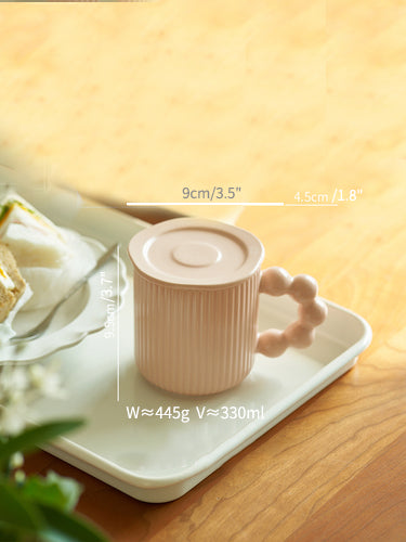 Large-capacity Ceramic Mug with Lids for Ladies - PeauleyHome