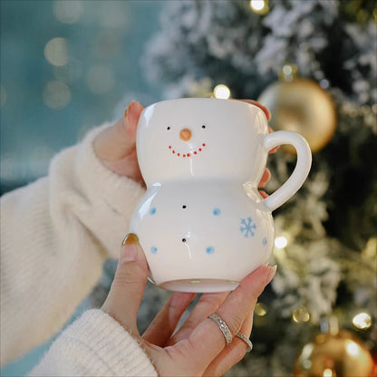 Christmas Gift Adorable Snowman Ceramic Mug