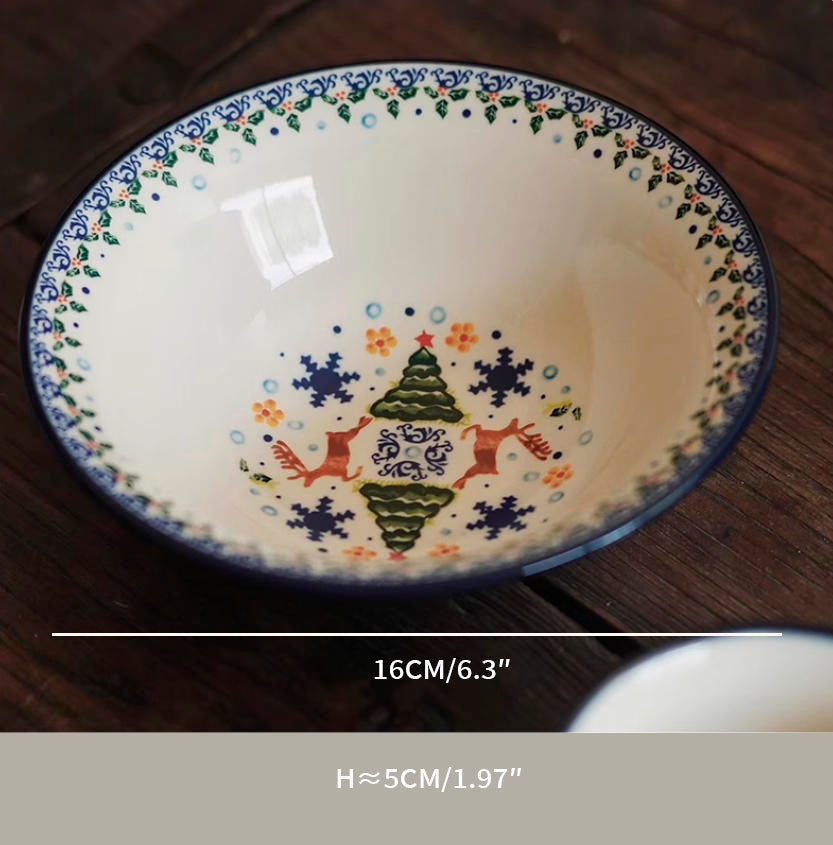 Vintage Christmas Gift Ceramic Coffee Mug Plate