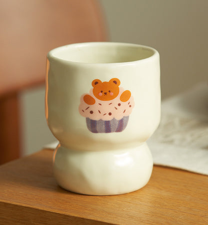 Original Cartoon Handmade Ceramic Cup Mug - PeauleyHome