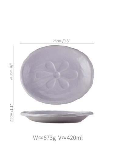 Lovely Delicate Ceramic Rice Bowls Plates Spoons