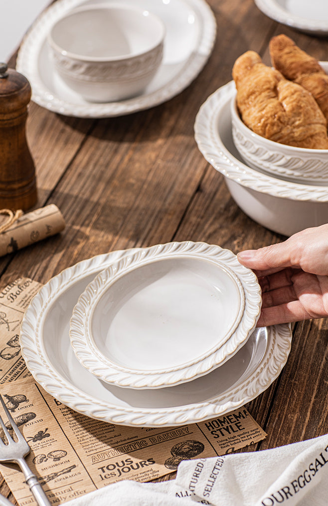 Vintage Delicate Rice Bowls Plates Saucer - PeauleyHome