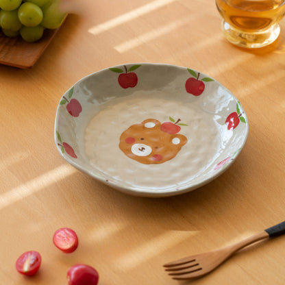 Cute Animal-themed Ceramic Underglazed Breakfast Plates