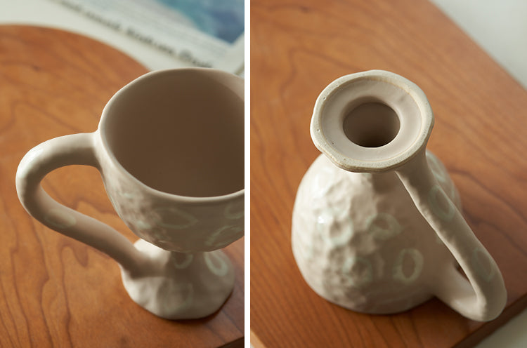 Handmade Ceramic Goblets Coffee Mugs - PeauleyHome