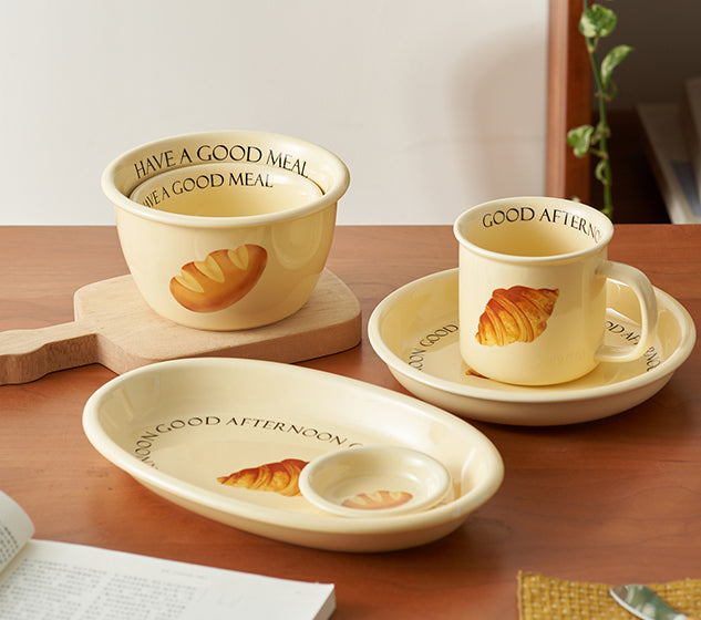 Nordic Original Ceramic Breakfast Plates Bowls Mugs Set - PeauleyHome