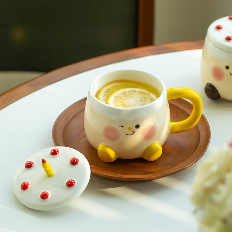 Cute Original Ceramic Mugs with Lids