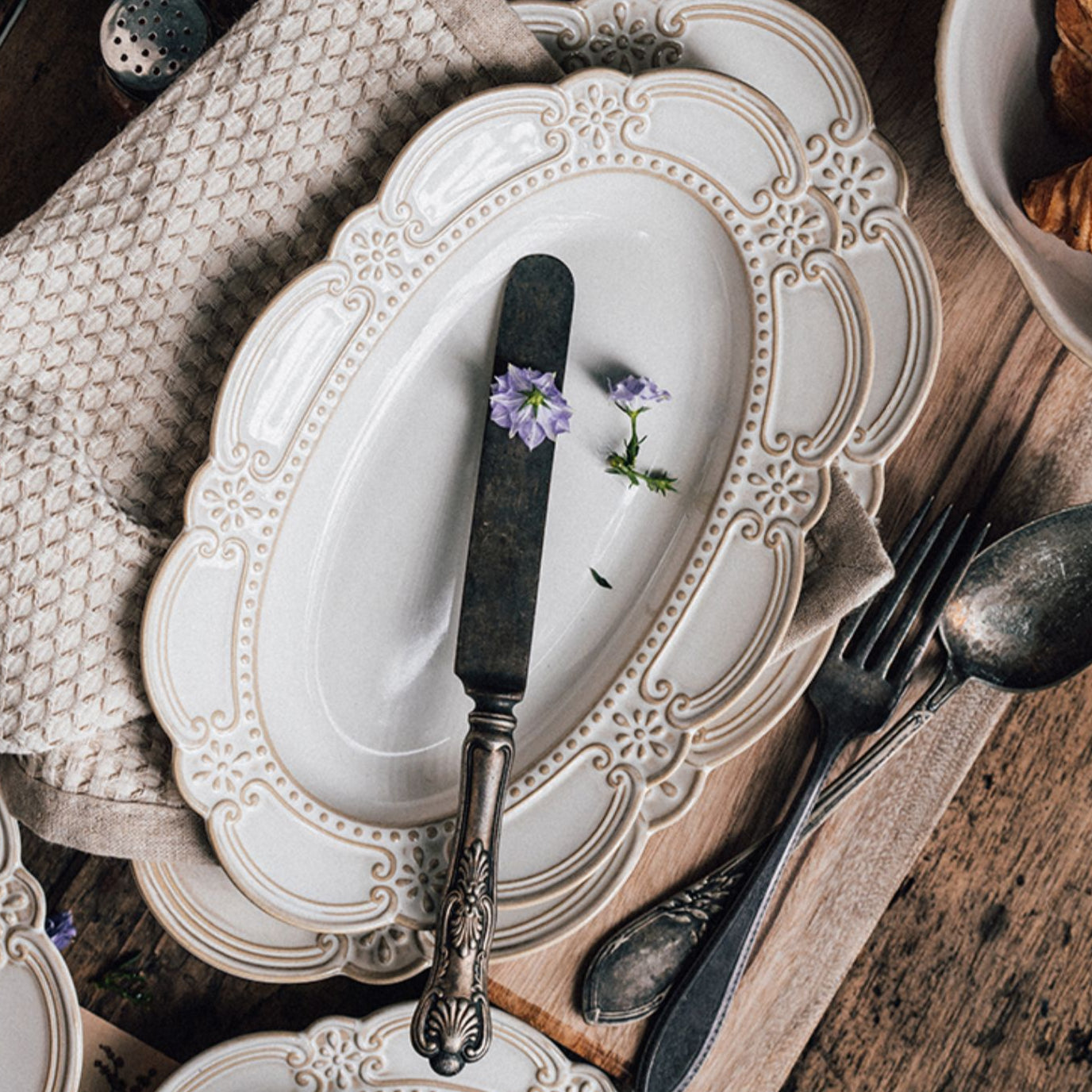 Pretty Vintage Ceramic Plates and Bowls