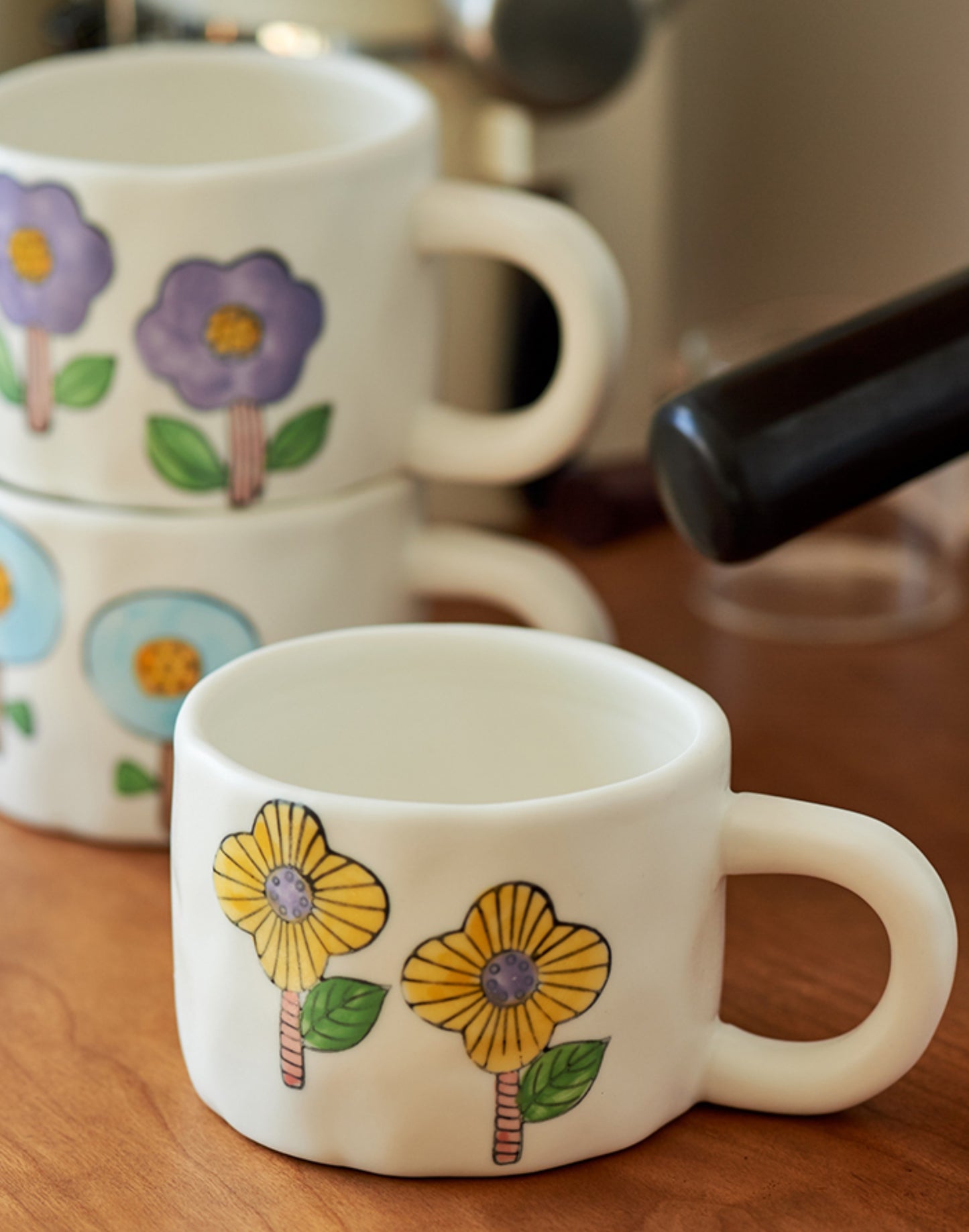 Lovely Hand-painted Coffee Mug for Home Office - PeauleyHome