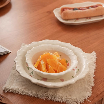 Beautiful Floral Ceramic Plates Bowls