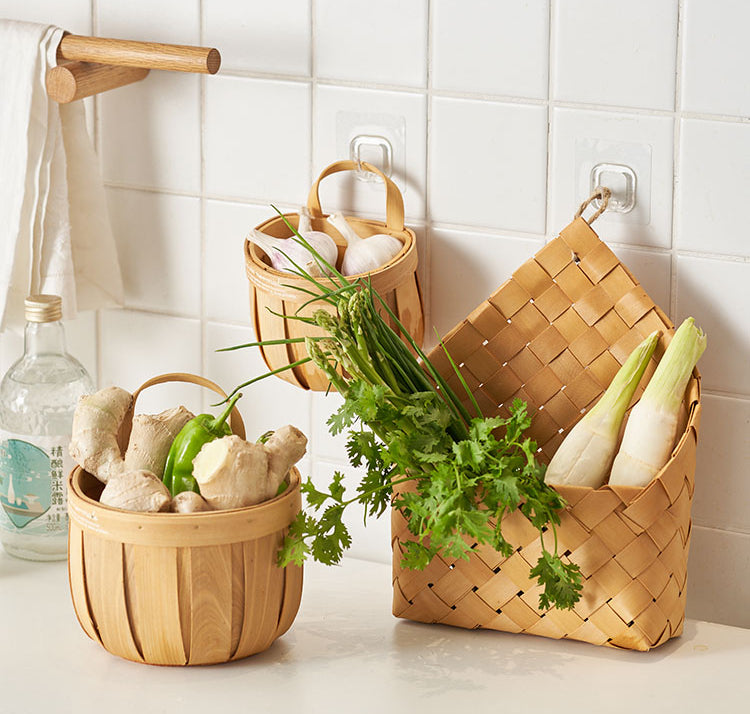 Japanese Style Bamboo Baskets - PeauleyHome