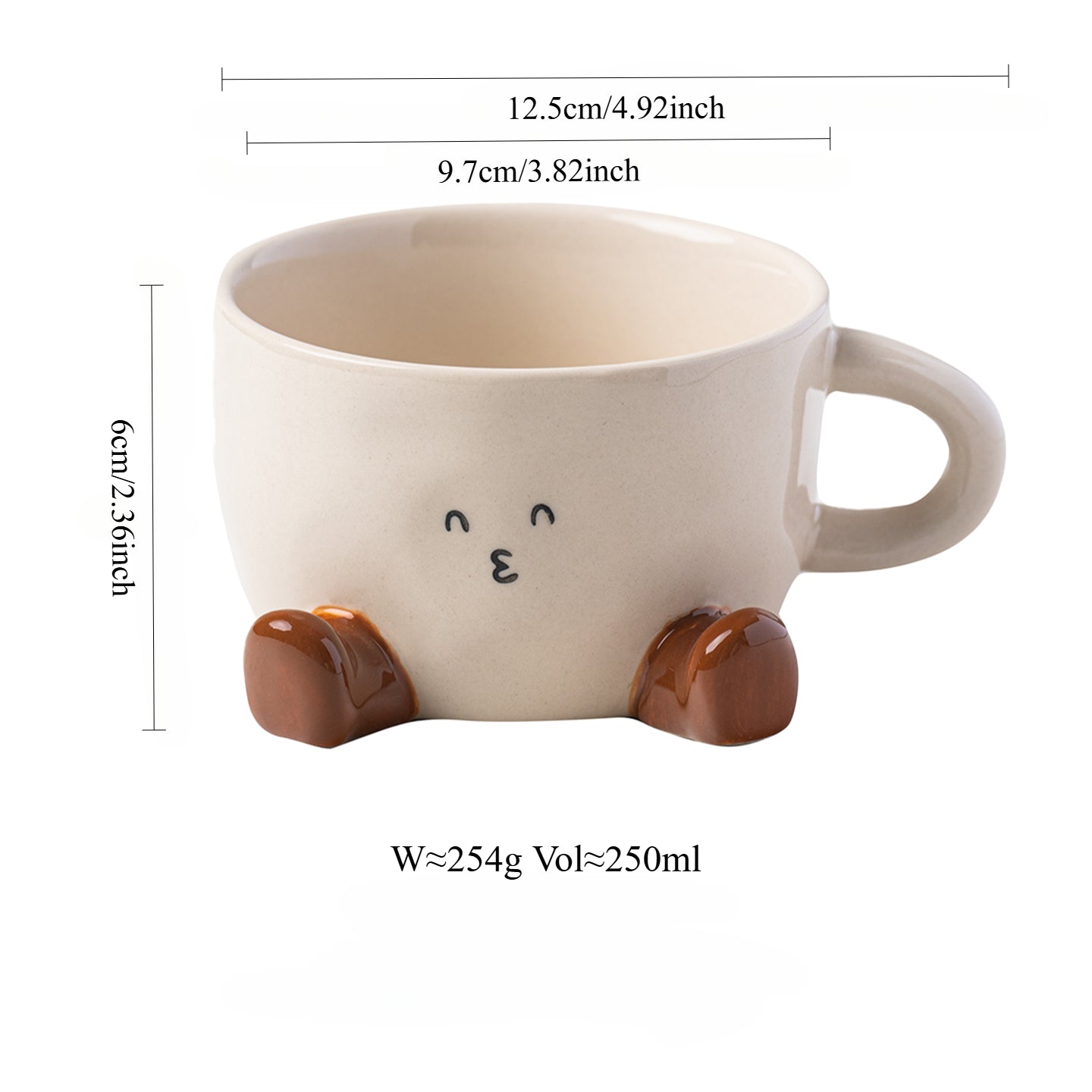 Adorable Ceramic Mug for Tea or Coffee