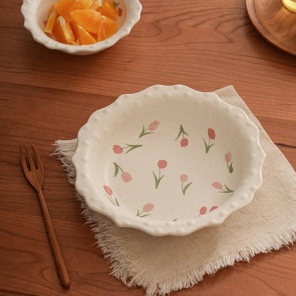 Beautiful Floral Ceramic Plates Bowls