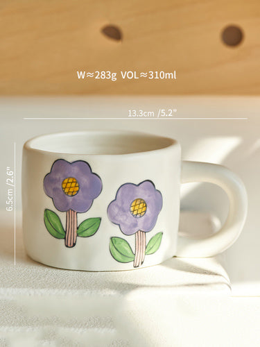 Lovely Hand-painted Coffee Mug for Home Office - PeauleyHome