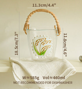 Floral Fruit Basket Ice Beer Bucket for Home Outdoor