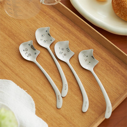 Stainless Steel Kitten Coffee Spoon - PeauleyHome