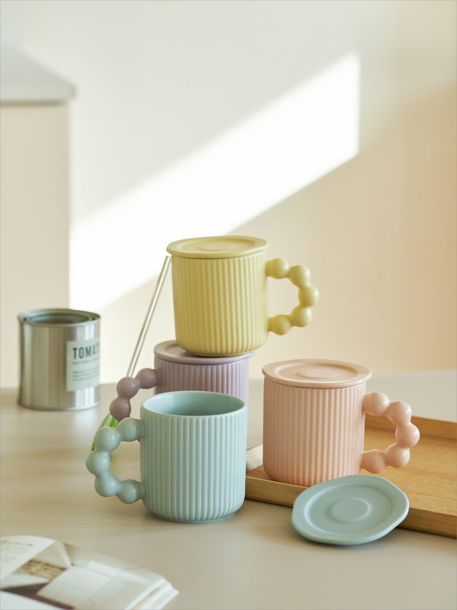 Large-capacity Ceramic Mug with Lids for Ladies - PeauleyHome