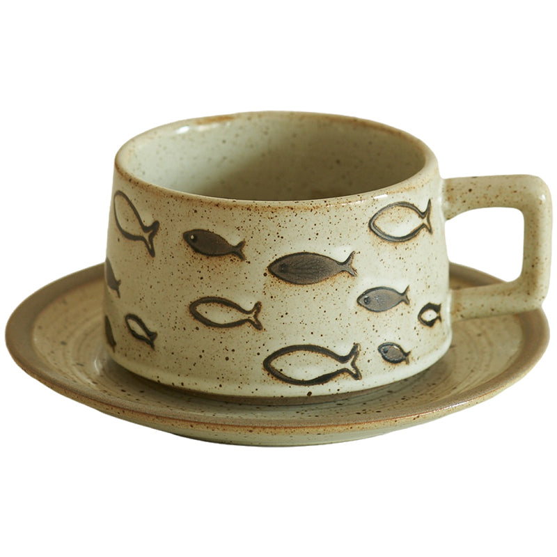 Vintage Ceramic Coffee Mugs for Home and Office - PeauleyHome