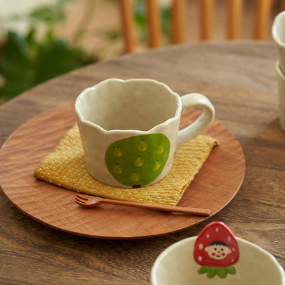 Ceramic Fruit Mug for Afternoon Tea Coffee - PeauleyHome