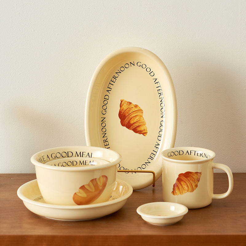 Nordic Original Ceramic Breakfast Plates Bowls Mugs Set - PeauleyHome