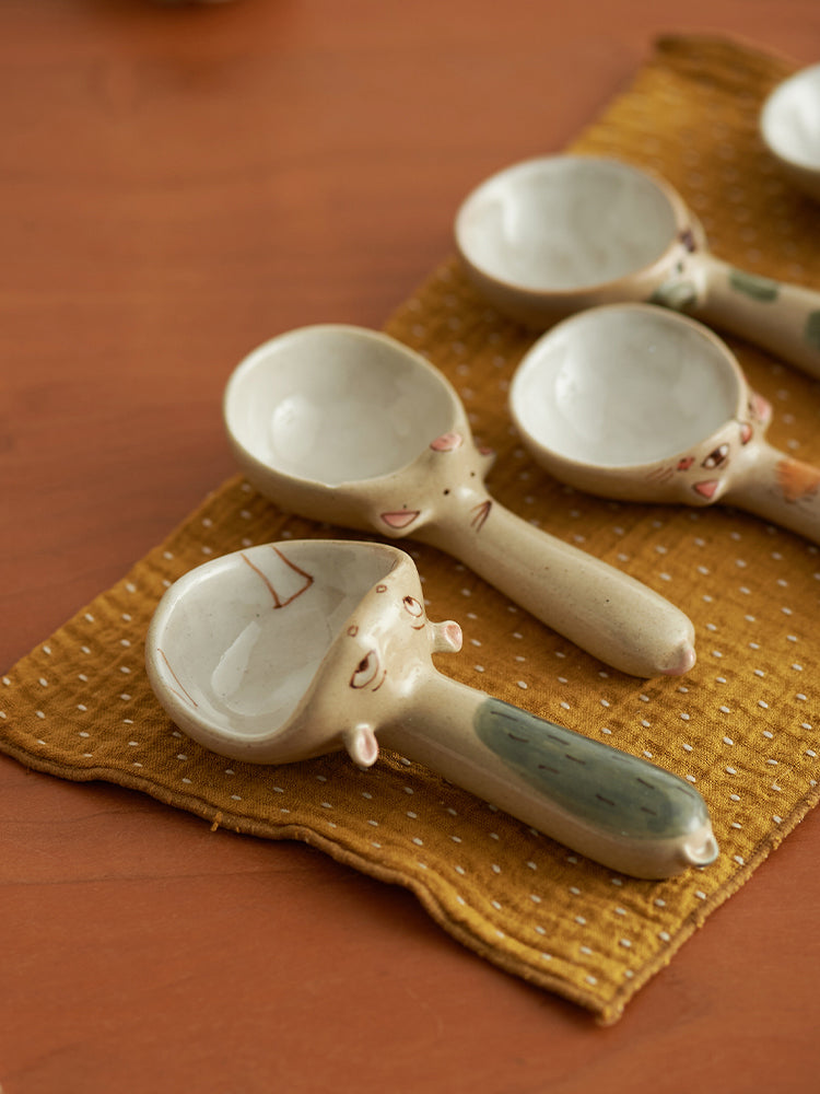 Lovely Ceramic Catoon Coffee Spoon - PeauleyHome