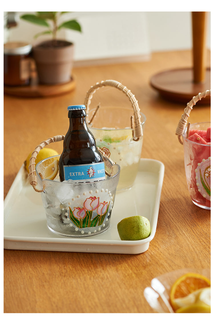 Floral Fruit Basket Ice Beer Bucket for Home Outdoor - PeauleyHome