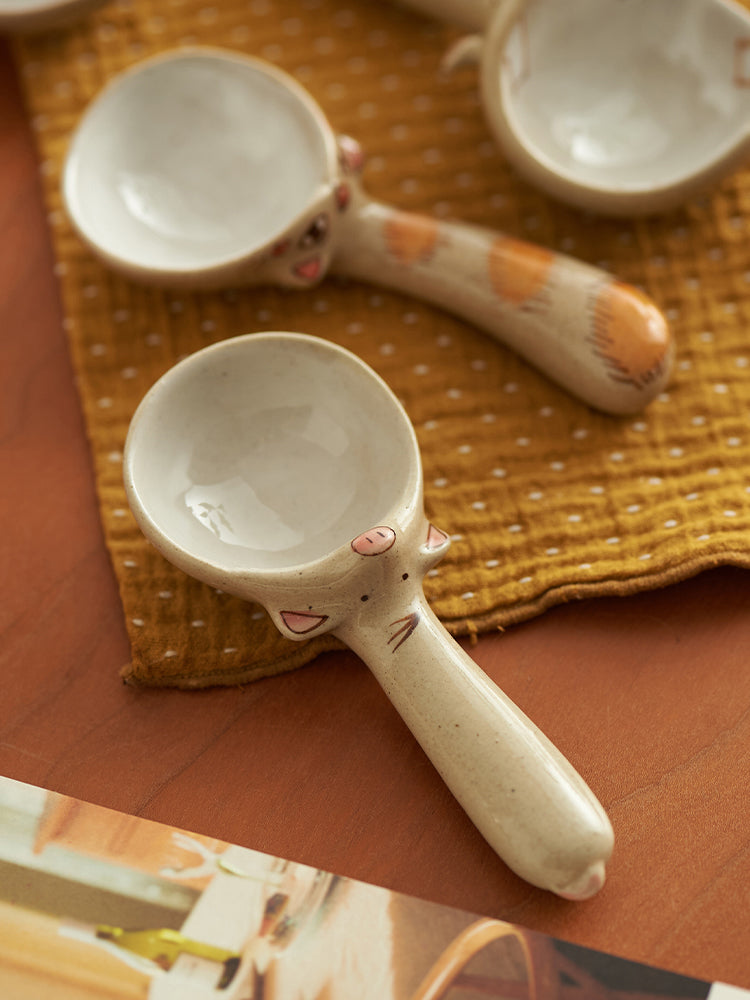 Lovely Ceramic Catoon Coffee Spoon - PeauleyHome