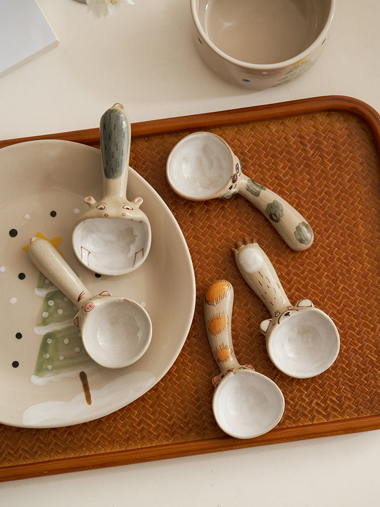 Lovely Ceramic Catoon Coffee Spoon - PeauleyHome