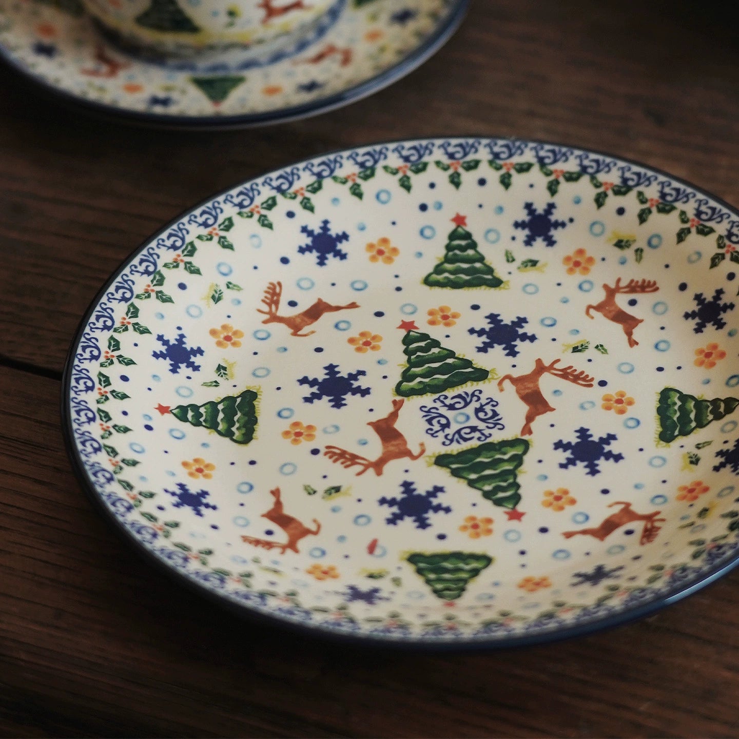 Vintage Christmas Gift Ceramic Coffee Mug Plate