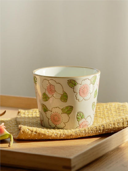 Delicate Artistic Floral Coffee Mugs Tea Cups - PeauleyHome