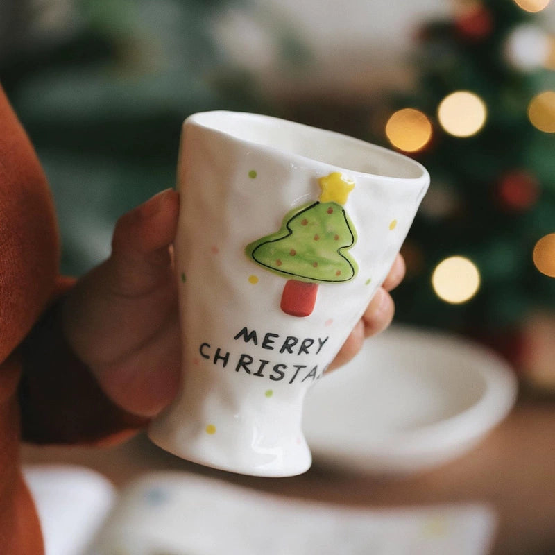 Premium Christmas Plates for Salad and Fruits