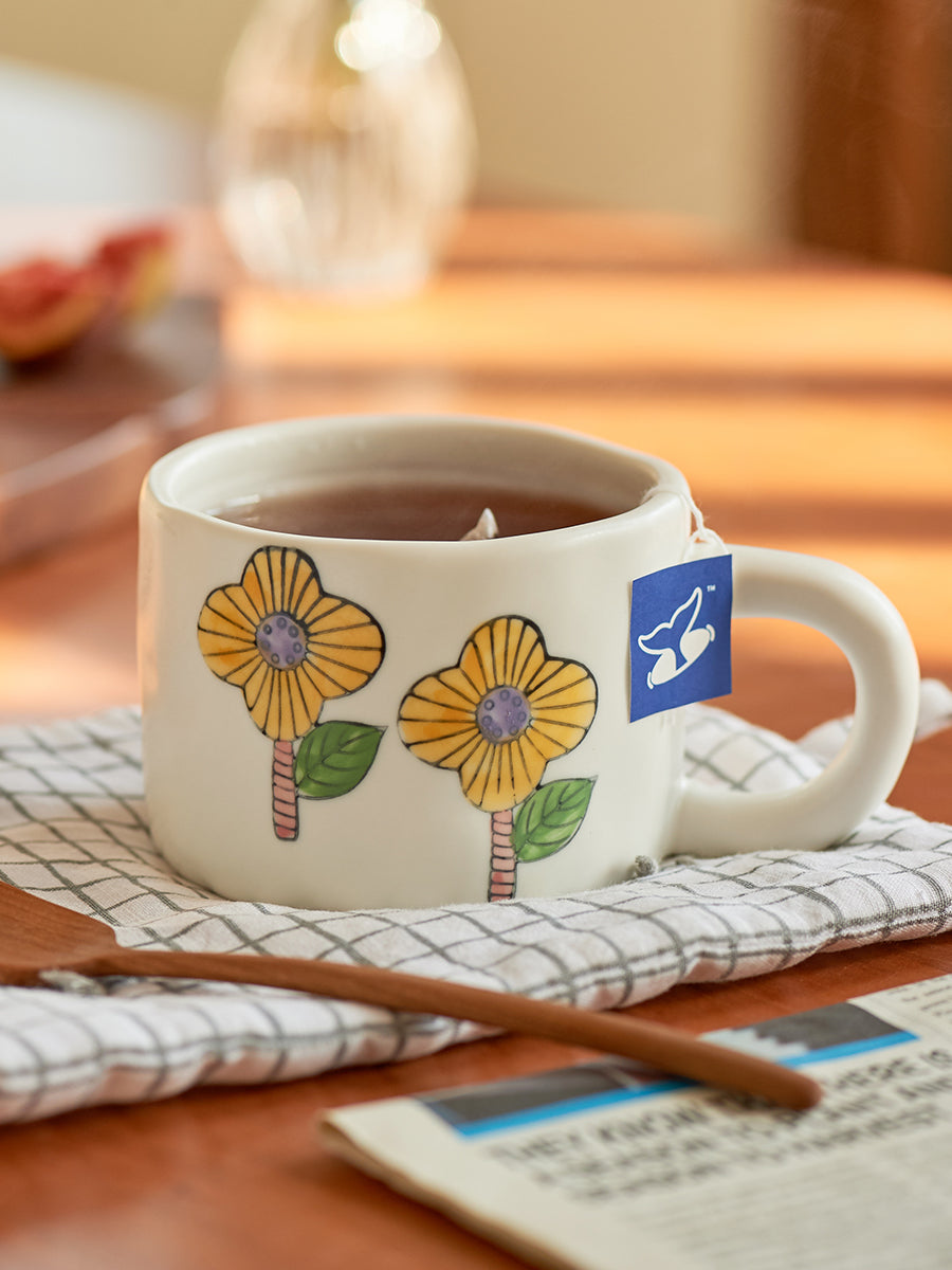 Lovely Hand-painted Coffee Mug for Home Office - PeauleyHome