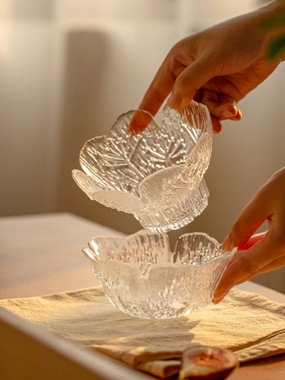 Original Embossed Glass Bowls for Salad Fruits - PeauleyHome