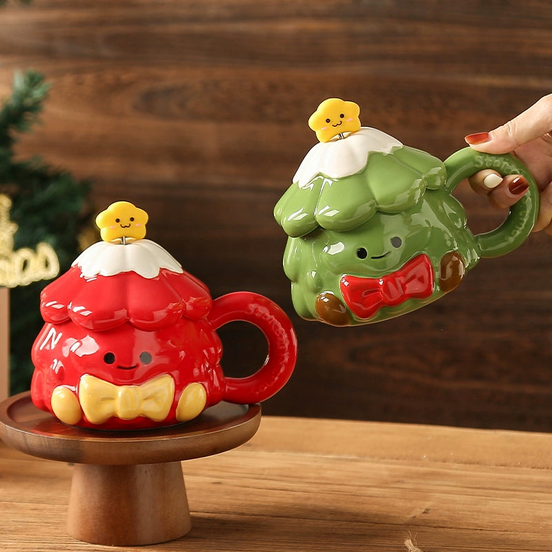 Great Christmas Gift Ceramic Mug with Lid