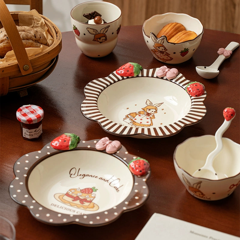 Adorable Ceramic Plates Bowls Set for Home