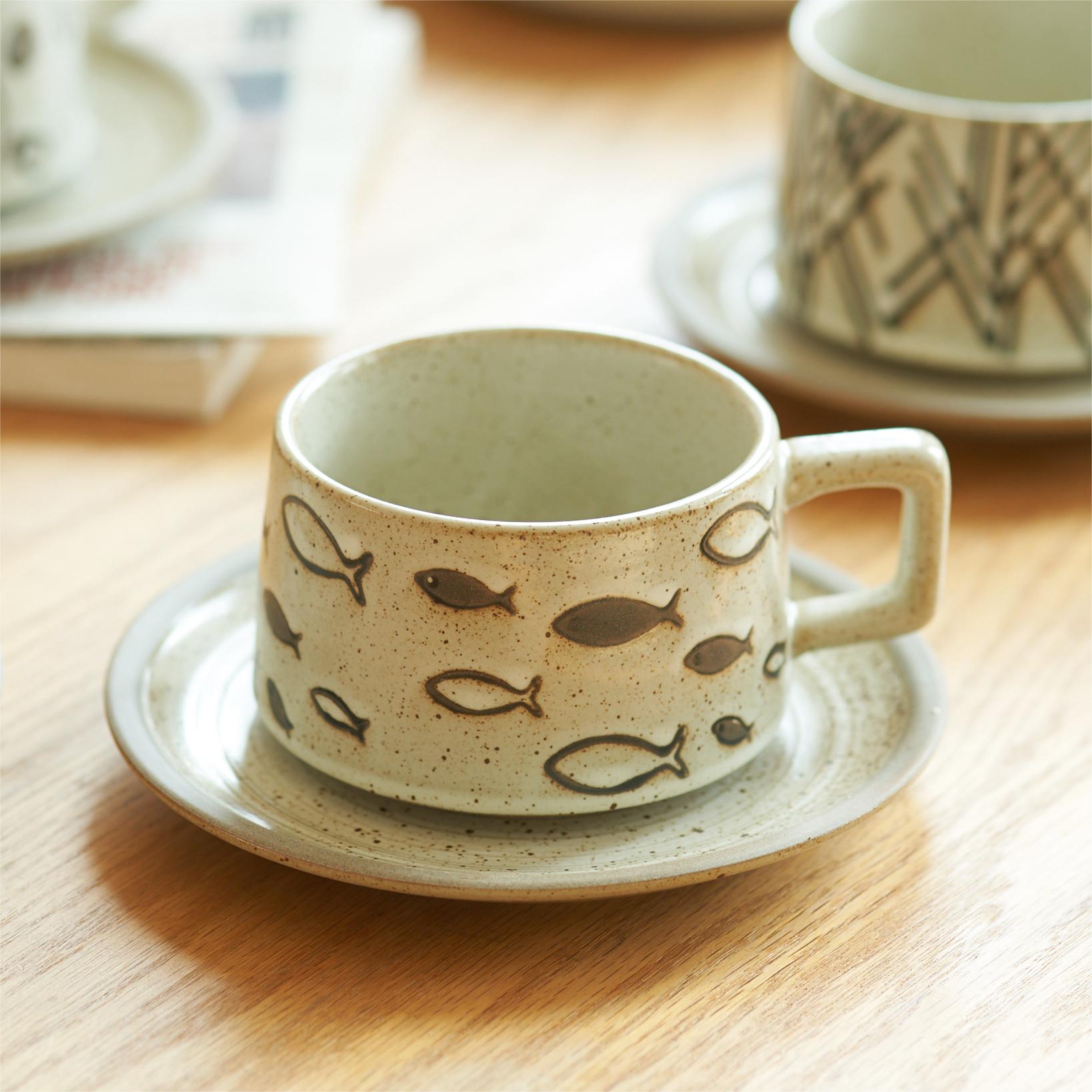 Vintage Ceramic Coffee Mugs for Home and Office - PeauleyHome